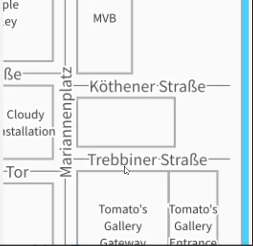 Mariannenplatz en el metaverso Voxels